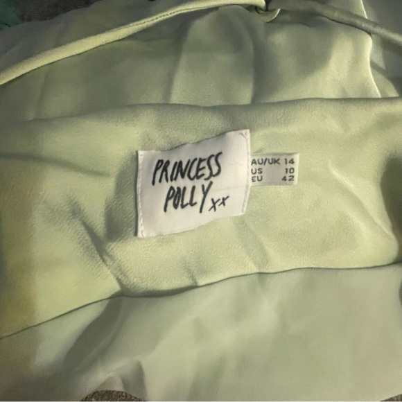 Princess Polly Take Me Back Mini Dress Sage - Picture 8 of 8